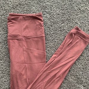 Athleta salutation tights berry size small